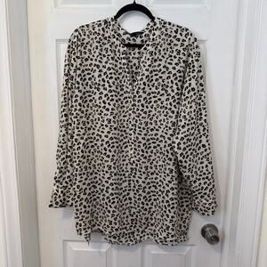 Zac and Rachel Animal Print Blouse Top Shirt